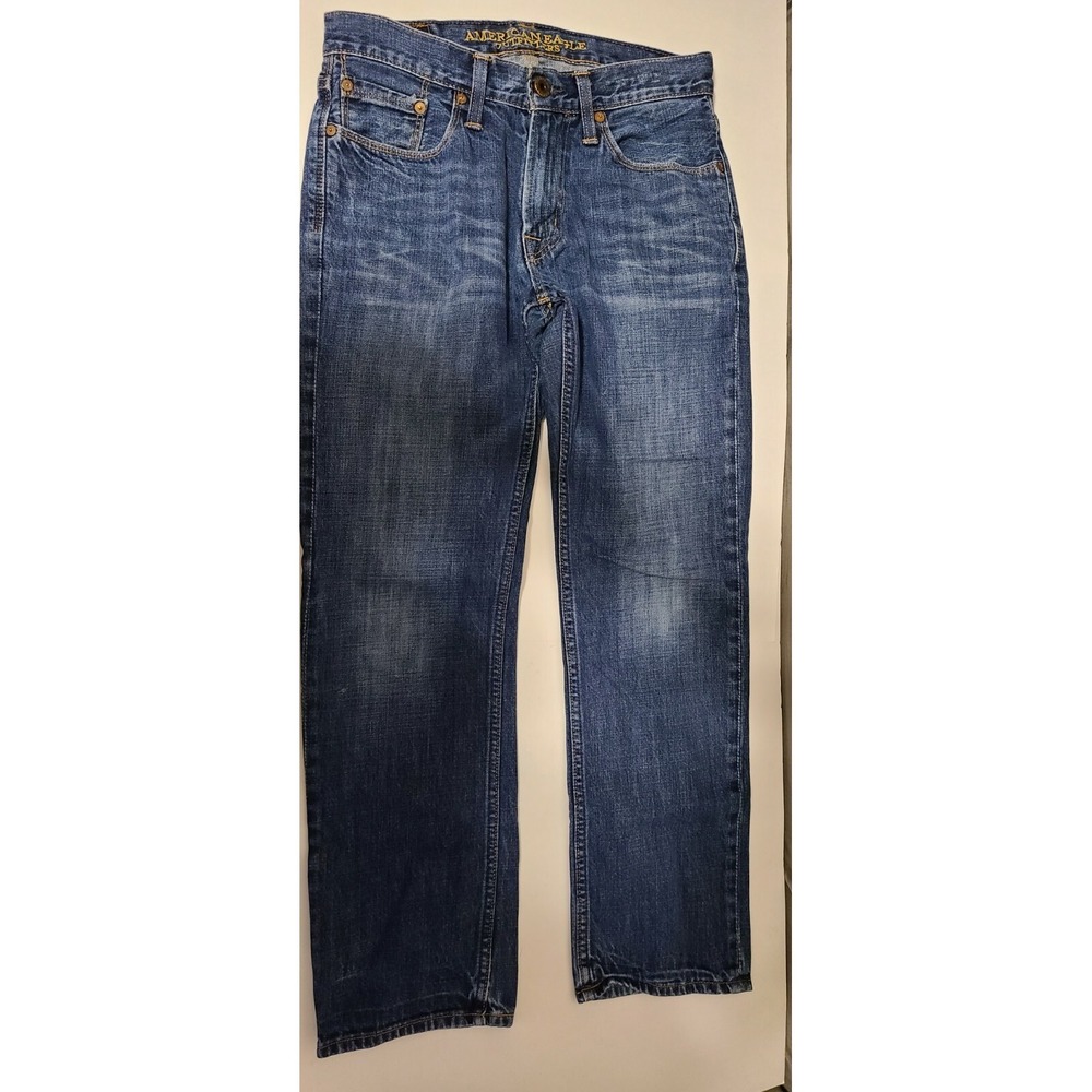 American‎ Eagle Mens 2569 Jeans Slim Straight Blue 29 x 30 Excellent Condition